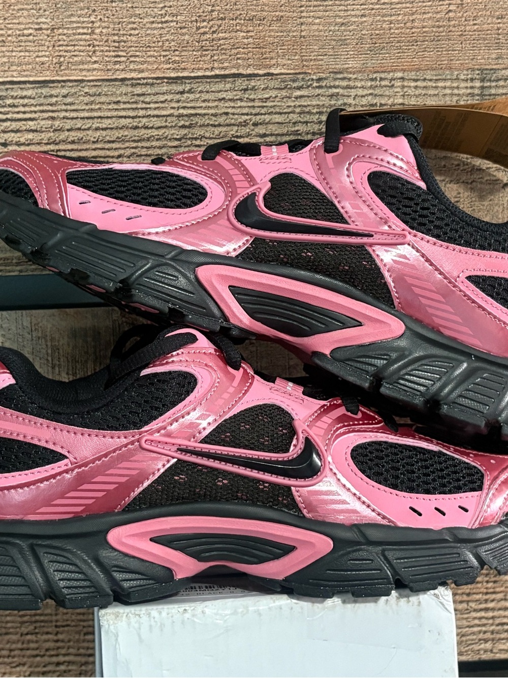 Nike Black and Pink Performance Running Shoes